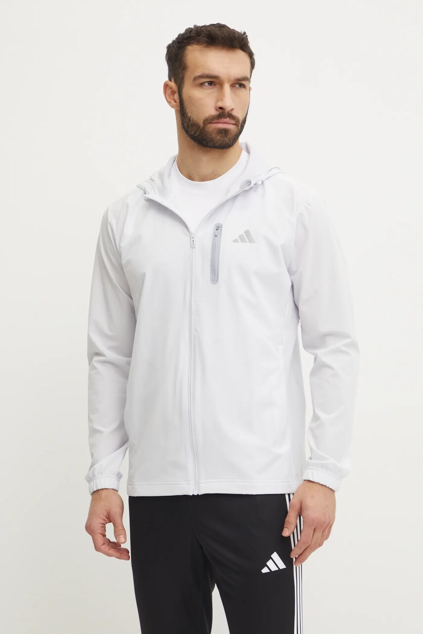 adidas geaca M WV TT barbati, culoarea gri, de tranzitie, JM2449