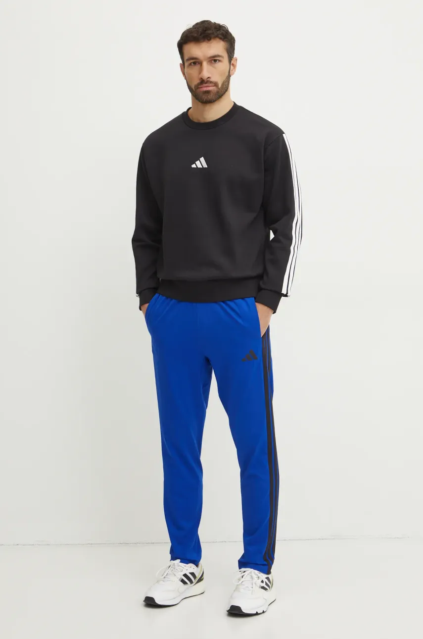Кофта adidas Essentials мужская цвет чёрный узор JE6304 Кофта adidas Essentials мужская цвет чёрный узор JE6304