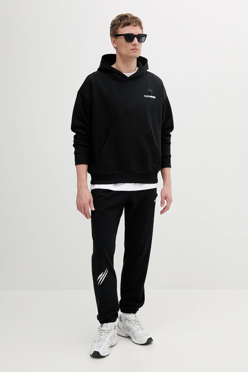 Кофта PLEIN SPORT цвет чёрный с капюшоном с принтом SAEC MJB3578 STE001N Кофта PLEIN SPORT цвет чёрный с капюшоном с принтом SAEC MJB3578 STE001N