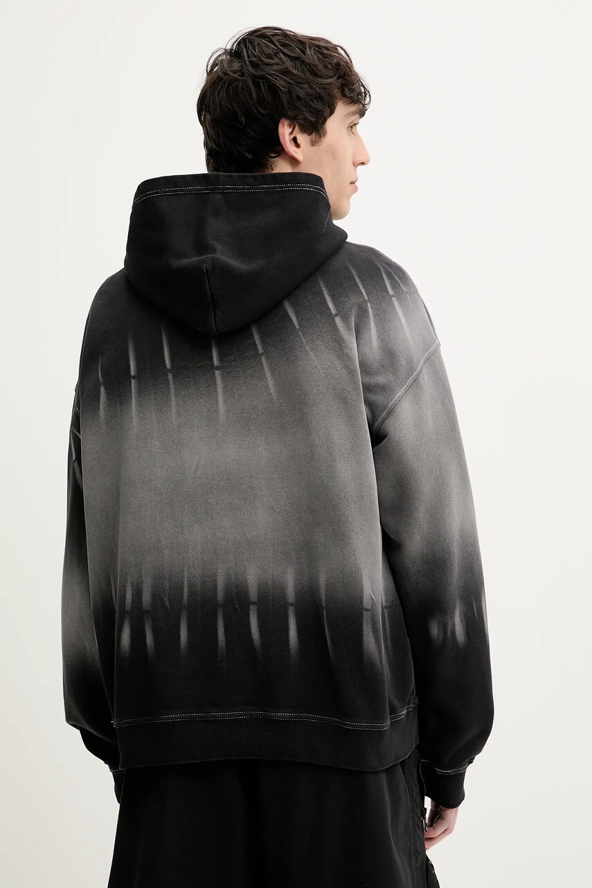 Diesel felső S-BOXT-HOOD-R2 SWEAT-SHIRT fekete, férfi, mintás, kapucnis, A16123.0SLBP termék 2. képe