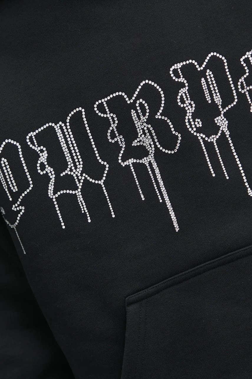 Βαμβακερή μπλούζα PURPLE BRAND HWT FLEECE PO HOODY χρώμα: μαύρο, με κουκούλα, P401-HBGD125 φωτογραφία