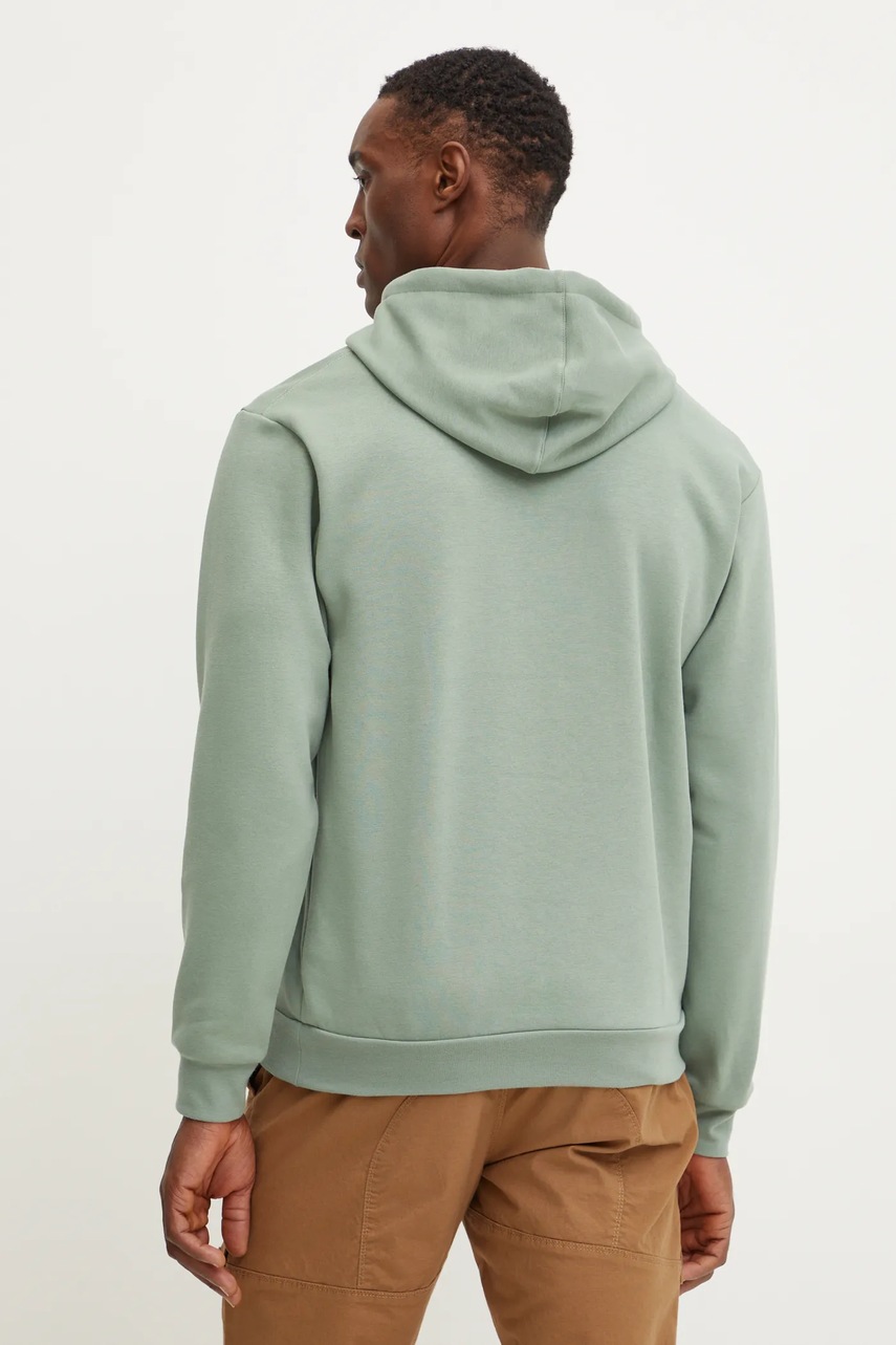 Μπλούζα adidas TERREX χρώμα: πράσινο, με κουκούλα, JH3275 φωτογραφία