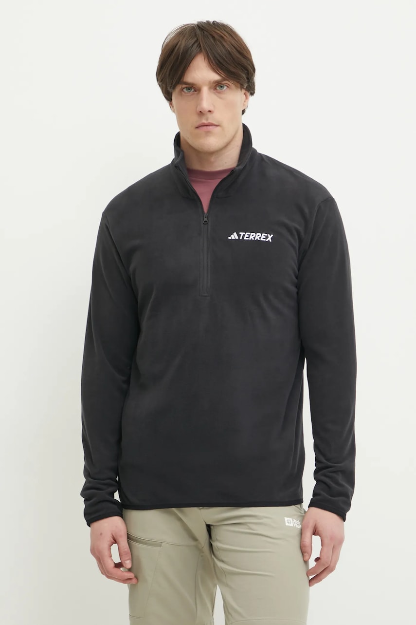 adidas TERREX hanorac Essentials culoarea negru, uni, JP0783 adidas TERREX hanorac Essentials culoarea negru, uni, JP0783