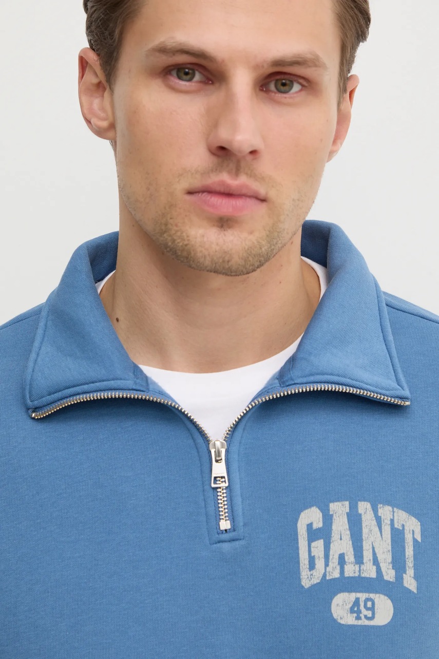 Μπλούζα Gant χρώμα: μπλε, 2044010 φωτογραφία