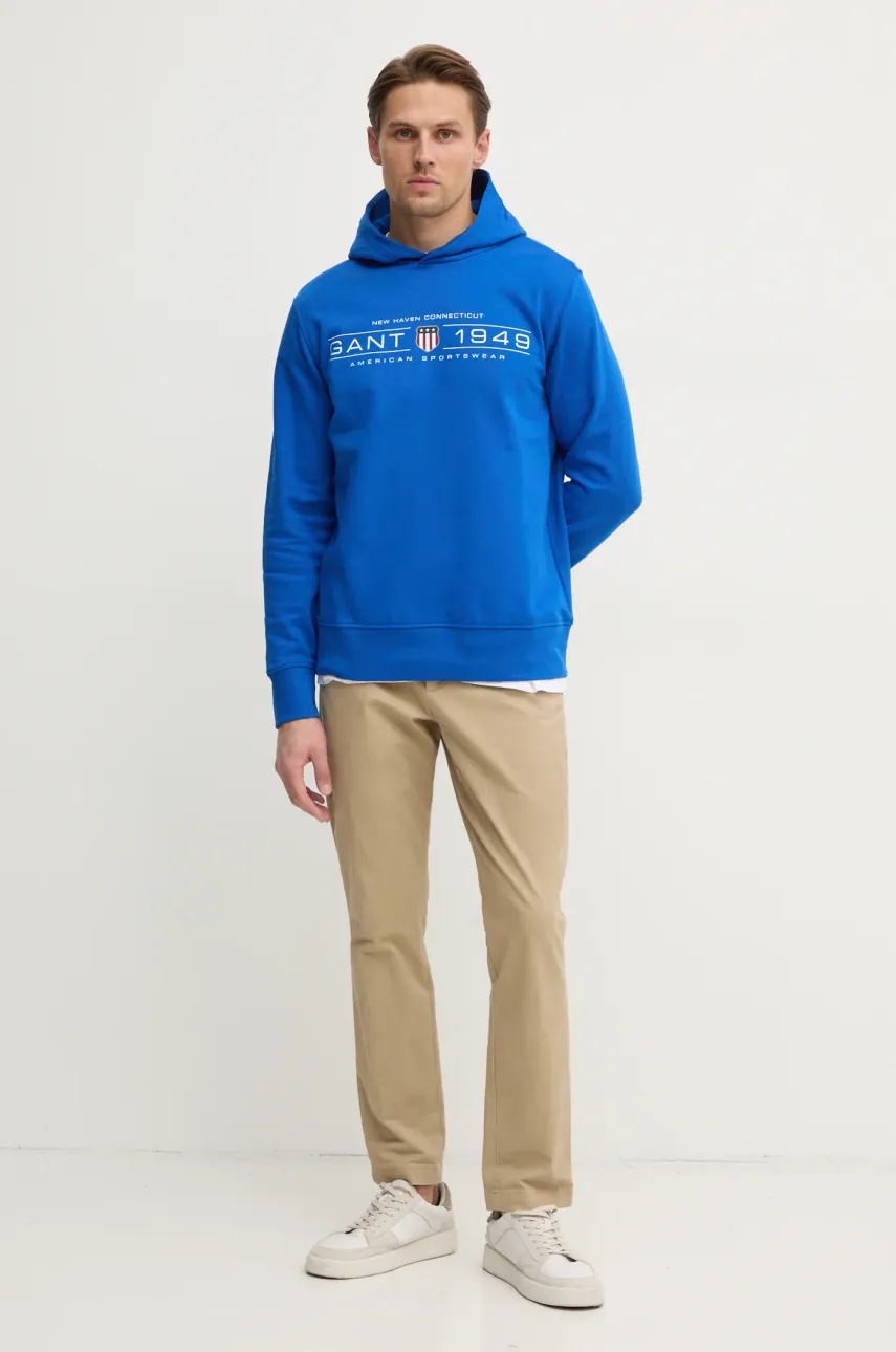 Кофта Gant мужская с капюшоном с принтом 2044014 Кофта Gant мужская с капюшоном с принтом 2044014