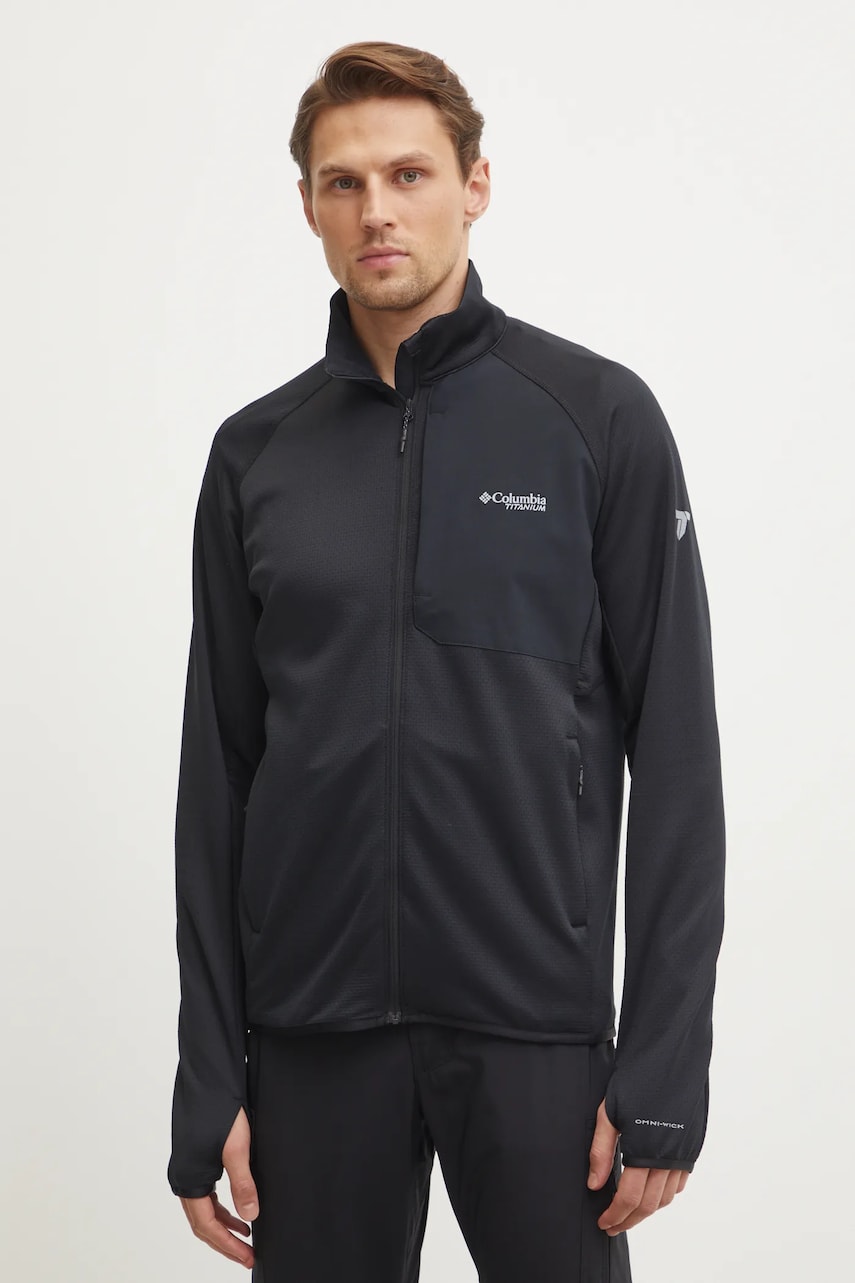 Columbia hanorac Triple Canyon culoarea negru, neted, 2094963 Columbia hanorac Triple Canyon culoarea negru, neted, 2094963