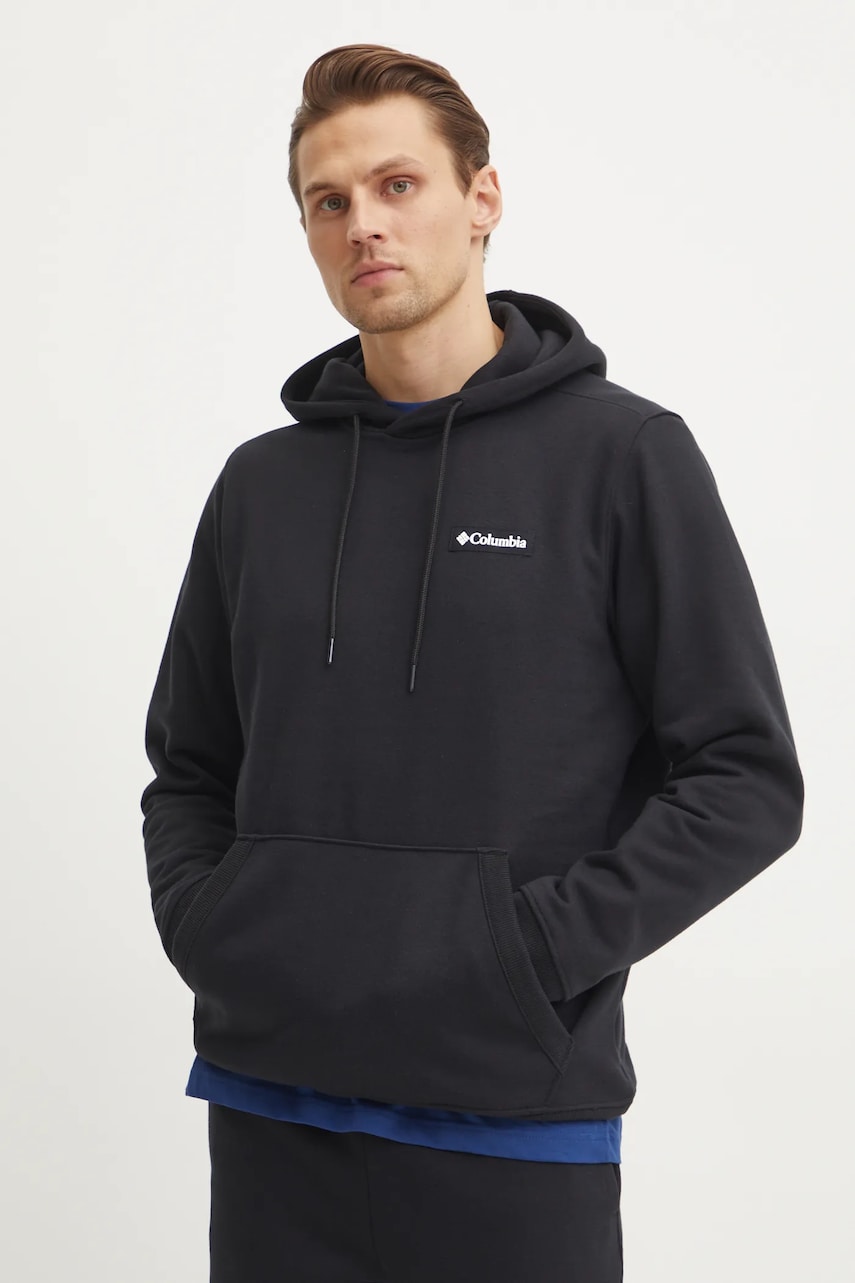 Columbia bluza Meridian Creek barbati, culoarea negru, cu imprimeu, 2105851