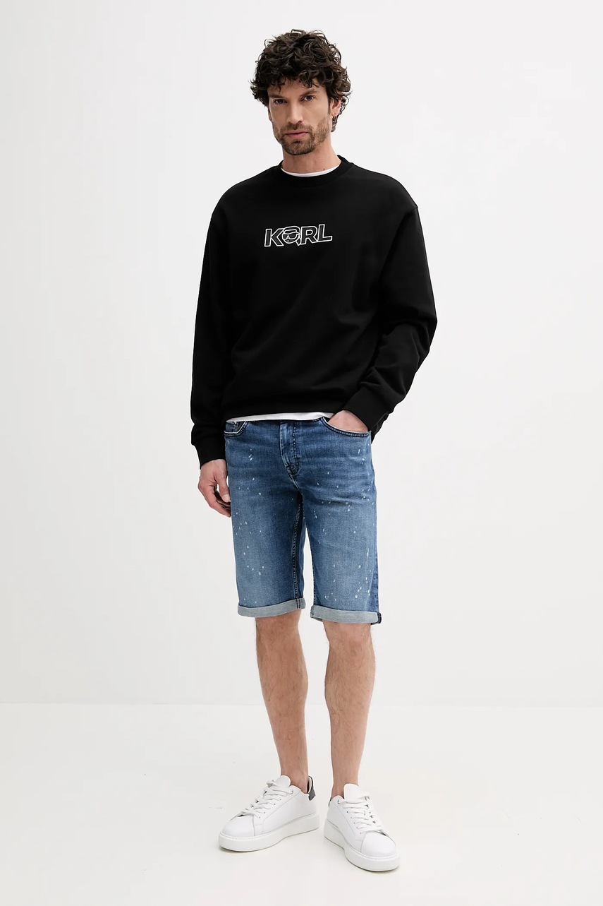 Кофта Karl Lagerfeld цвет чёрный с принтом 552900.705125