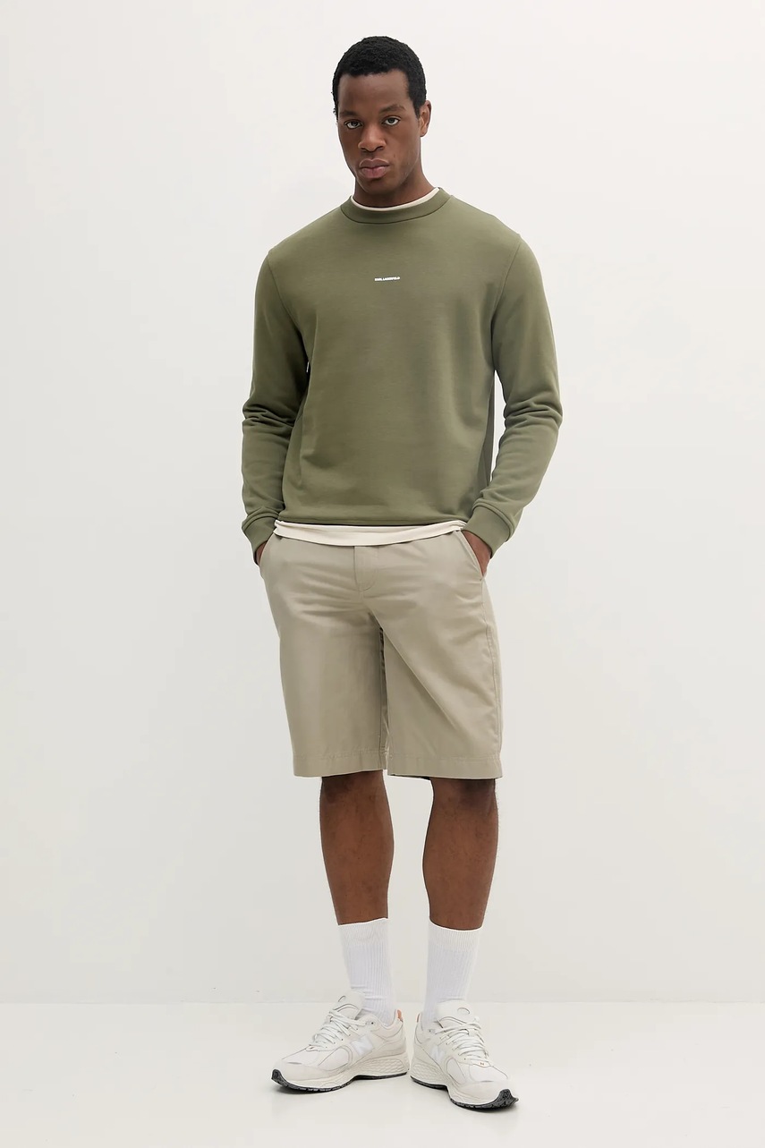 Кофта Karl Lagerfeld цвет зелёный с принтом 552900.705000