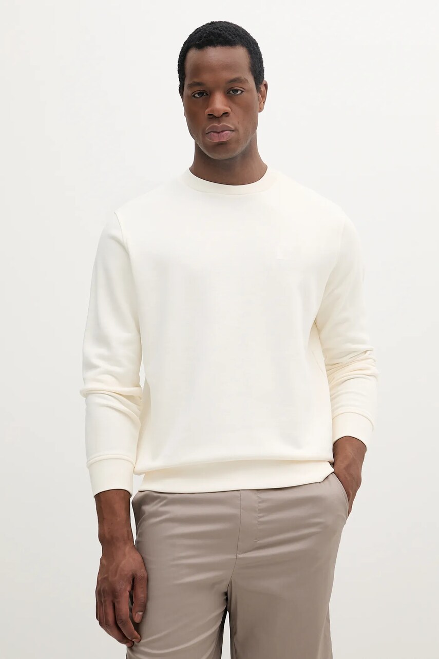 Karl Lagerfeld bluză culoarea bej, cu imprimeu, 552900.705011