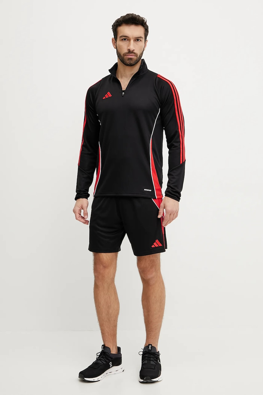Кофта для тренинга adidas Performance Tiro 24 цвет чёрный узор JN4565 Кофта для тренинга adidas Performance Tiro 24 цвет чёрный узор JN4565