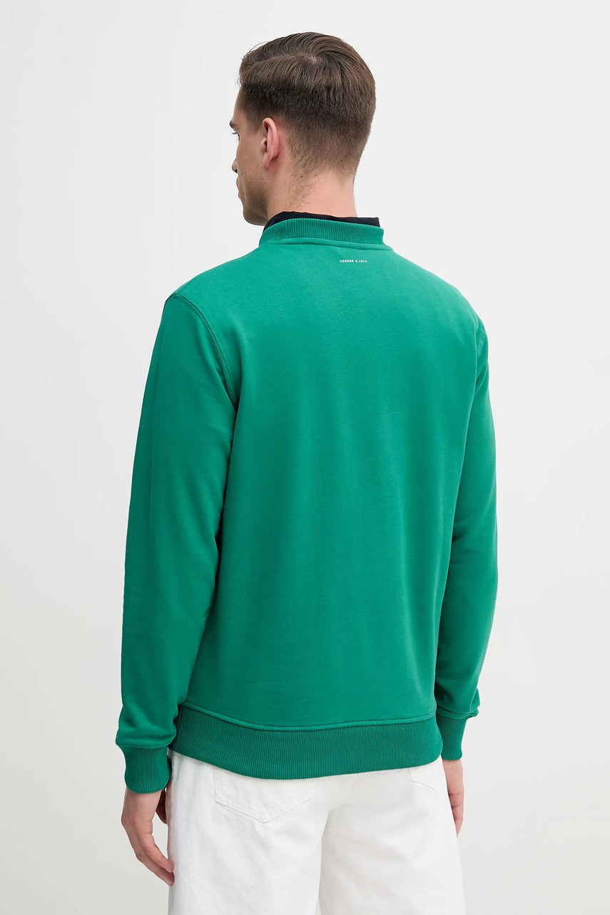 Βαμβακερή μπλούζα Pepe Jeans DUMAS CREW χρώμα: πράσινο, PM582832 φωτογραφία