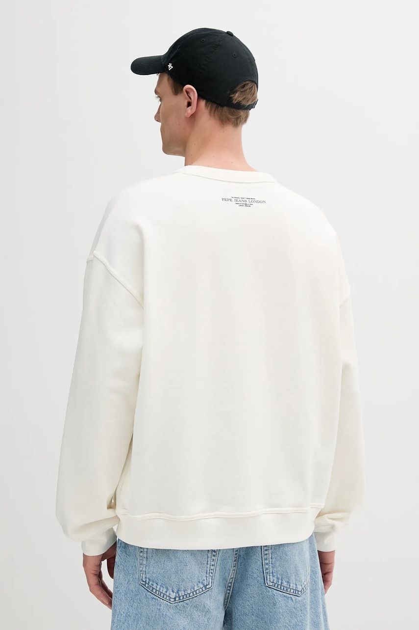 Βαμβακερή μπλούζα Pepe Jeans COLVILLE CREW χρώμα: μπεζ, PM582841 φωτογραφία