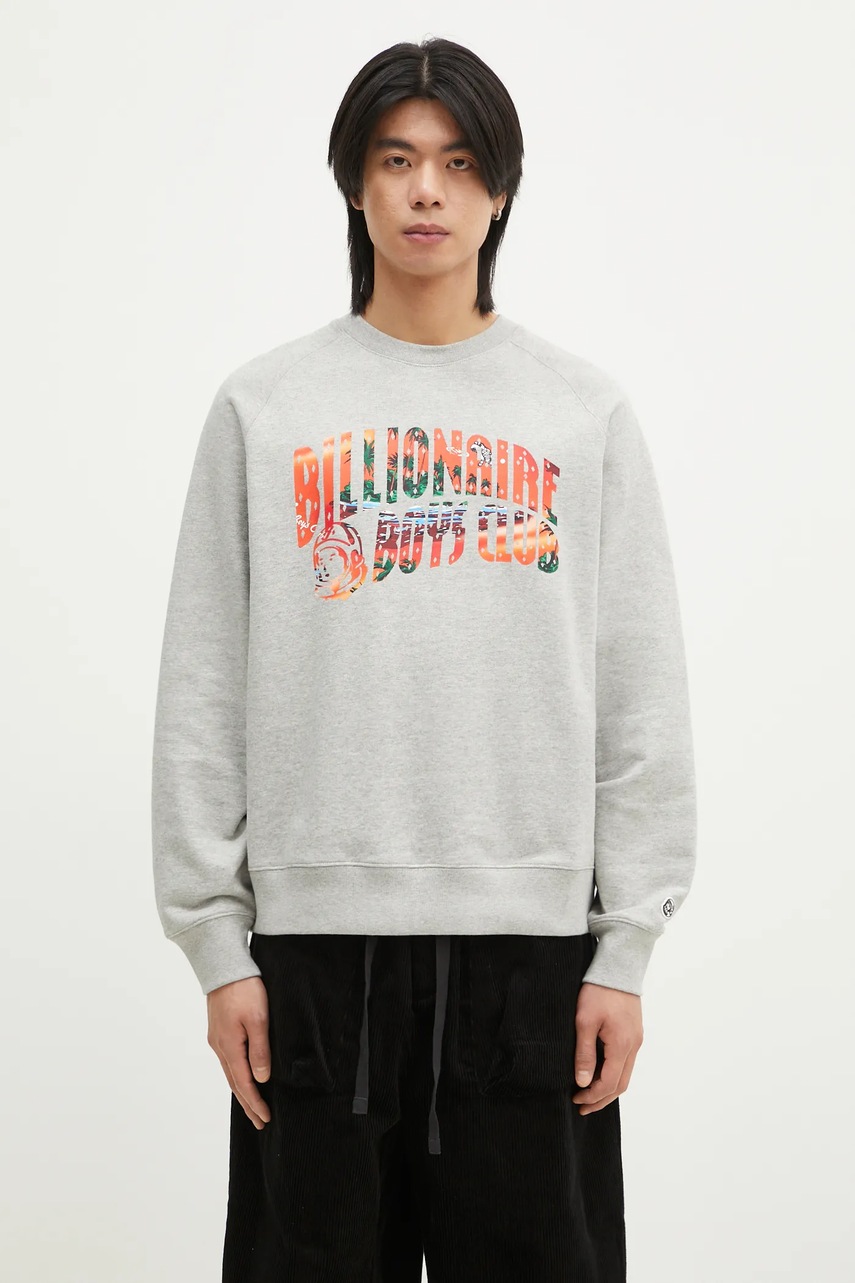 Billionaire Boys Club bluza bawełniana Tropical Island Fill Arch Logo Crewneck