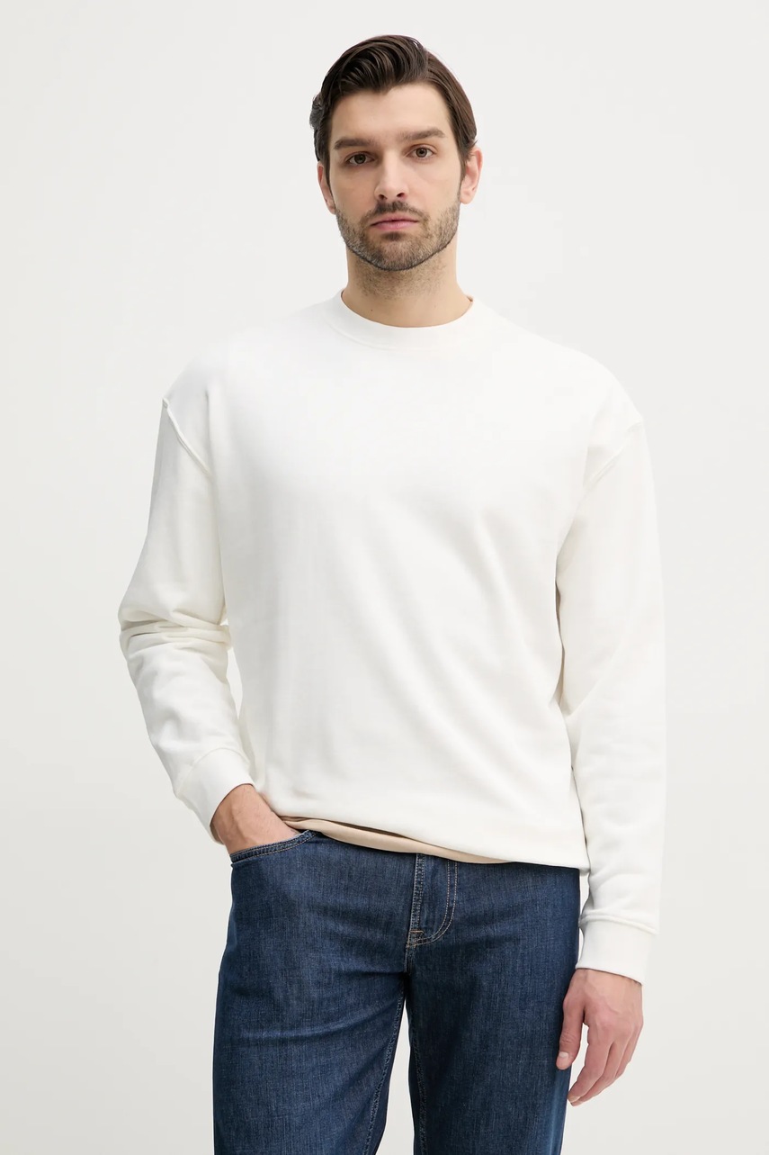 Lindbergh bluza barbati, culoarea bej, neted, 30-705150A