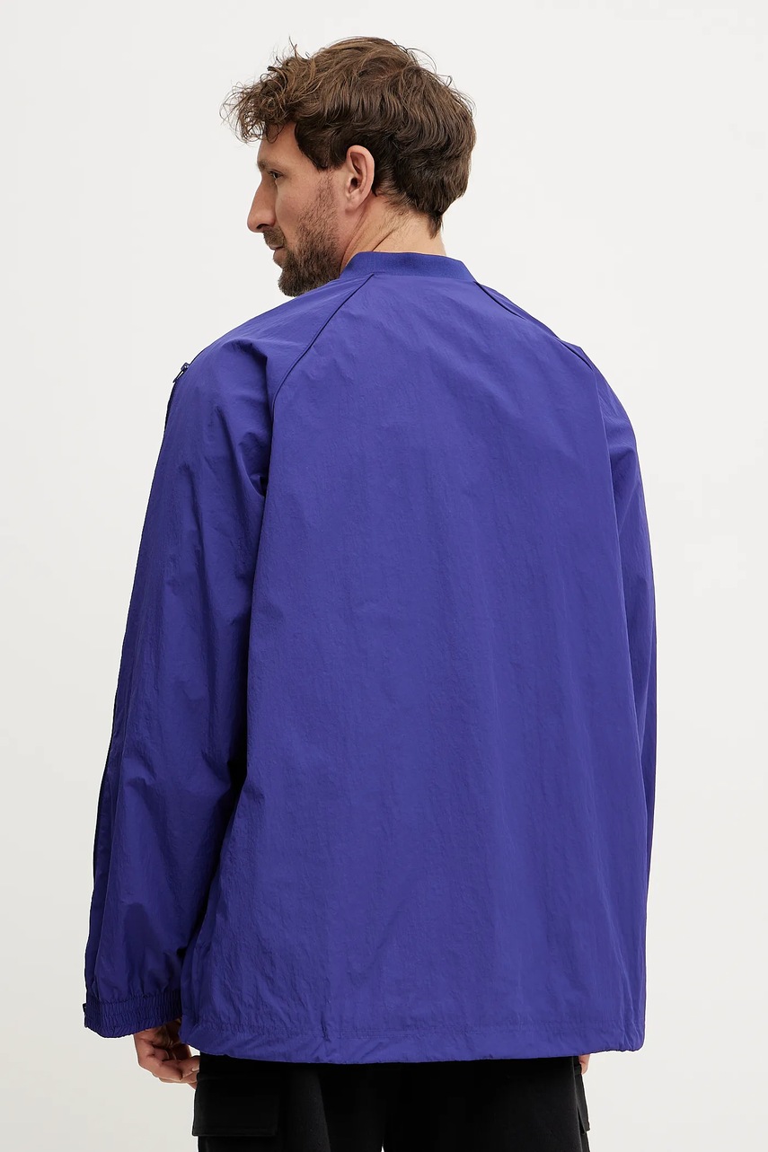 adidas Originals rövid kabát SST TRACK TOP lila, átmeneti, JX1617 termék 2. képe