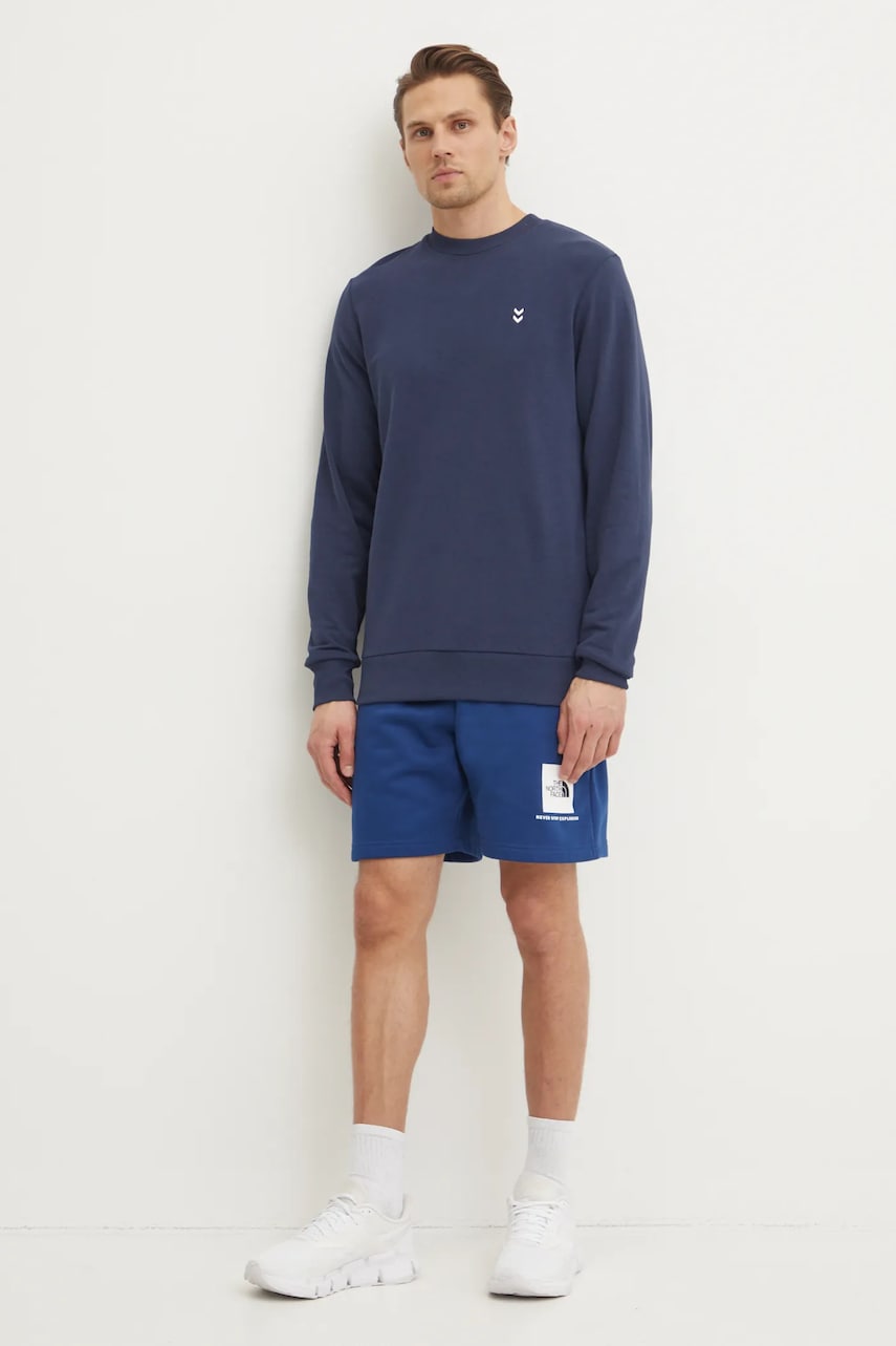 Кофта Hummel мужская цвет синий однотонная 229310 Кофта Hummel мужская цвет синий однотонная 229310