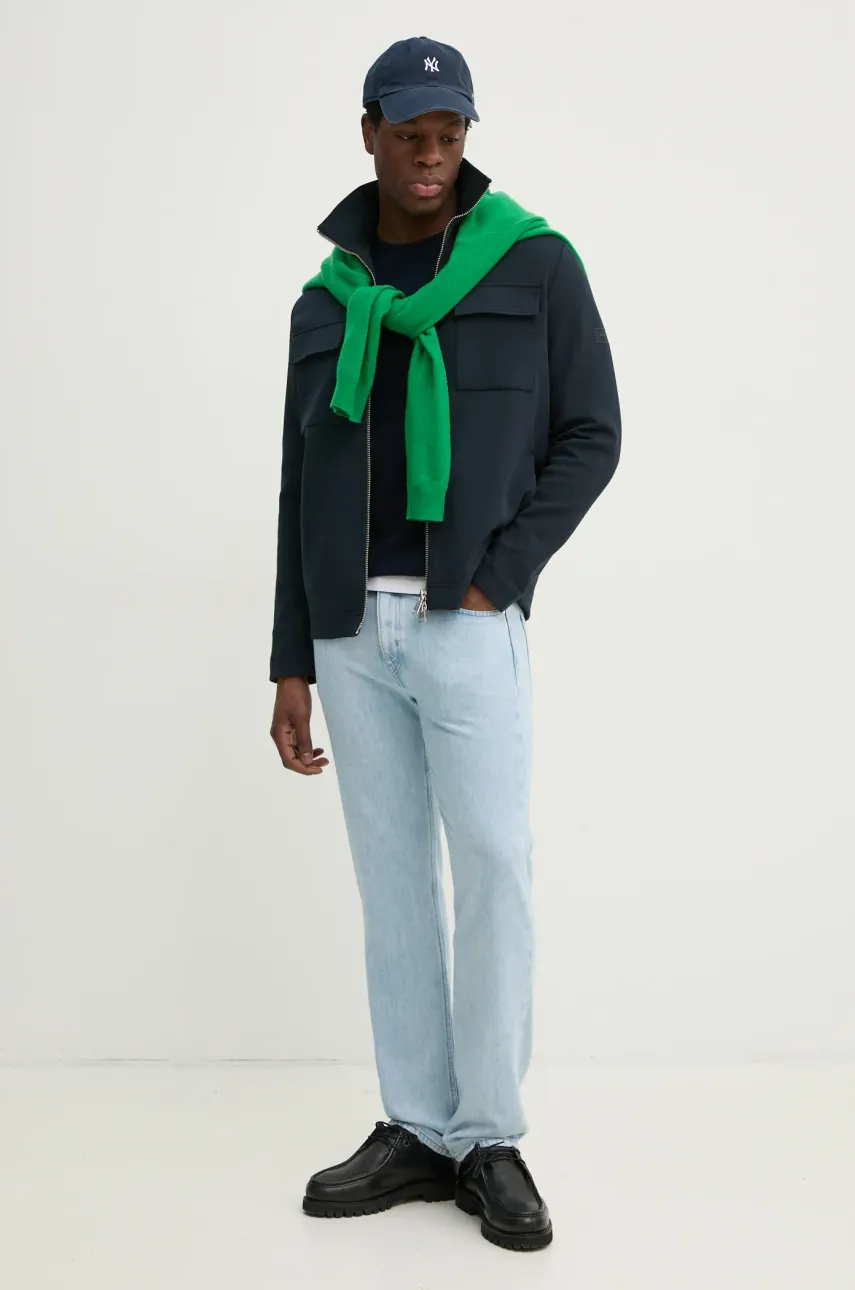 Кофта American Vintage мужская цвет синий однотонная MRYV03BE25 Кофта American Vintage мужская цвет синий однотонная MRYV03BE25