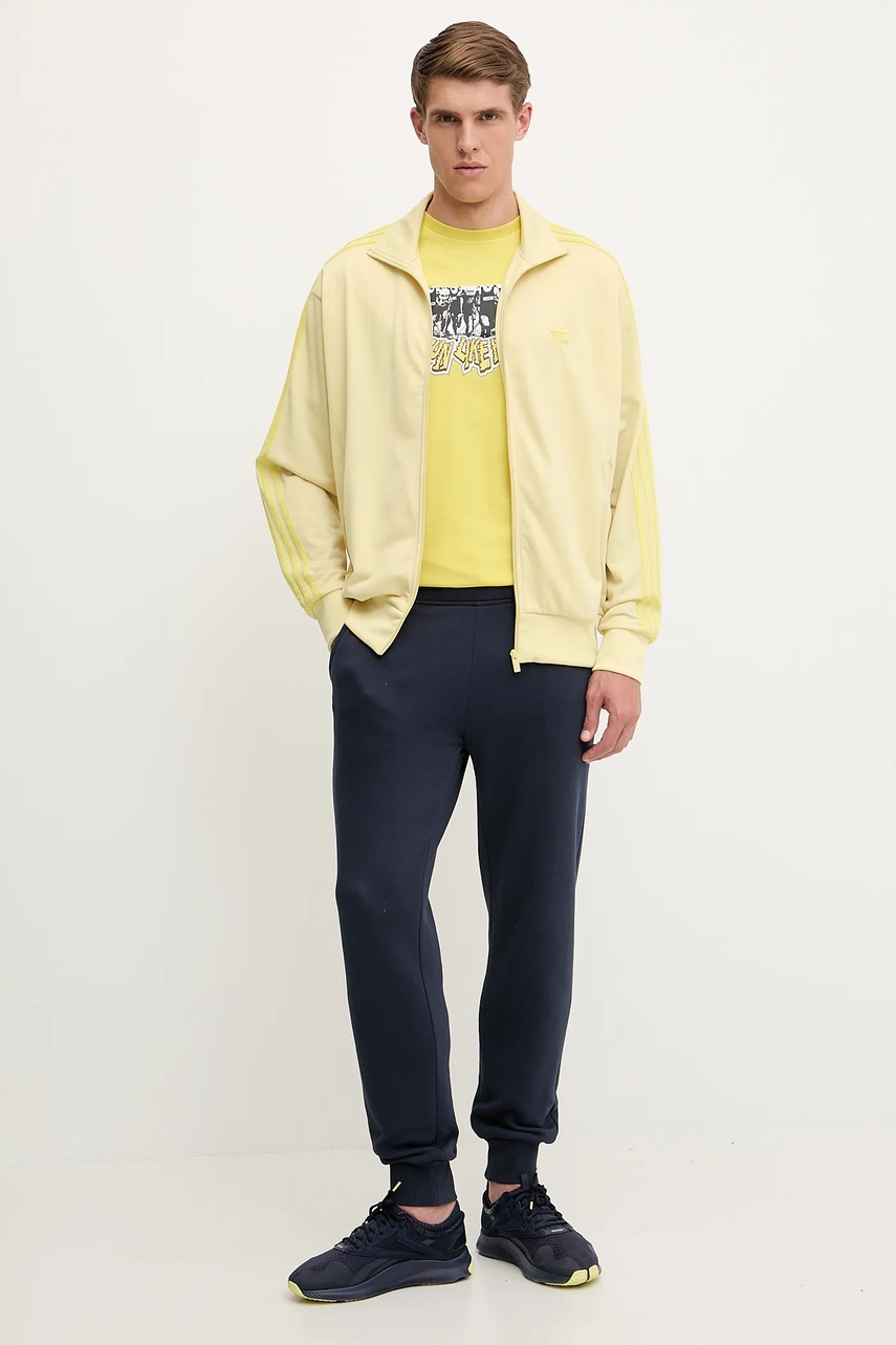 Кофта adidas Originals Firebird цвет жёлтый с аппликацией JP2546