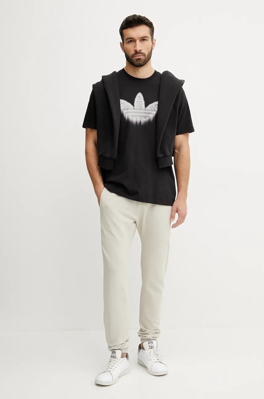 Хлопковая кофта adidas Originals Skeleton Hoodie мужская цвет чёрный с капюшоном с принтом JI5928 Хлопковая кофта adidas Originals Skeleton Hoodie мужская цвет чёрный с капюшоном с принтом JI5928