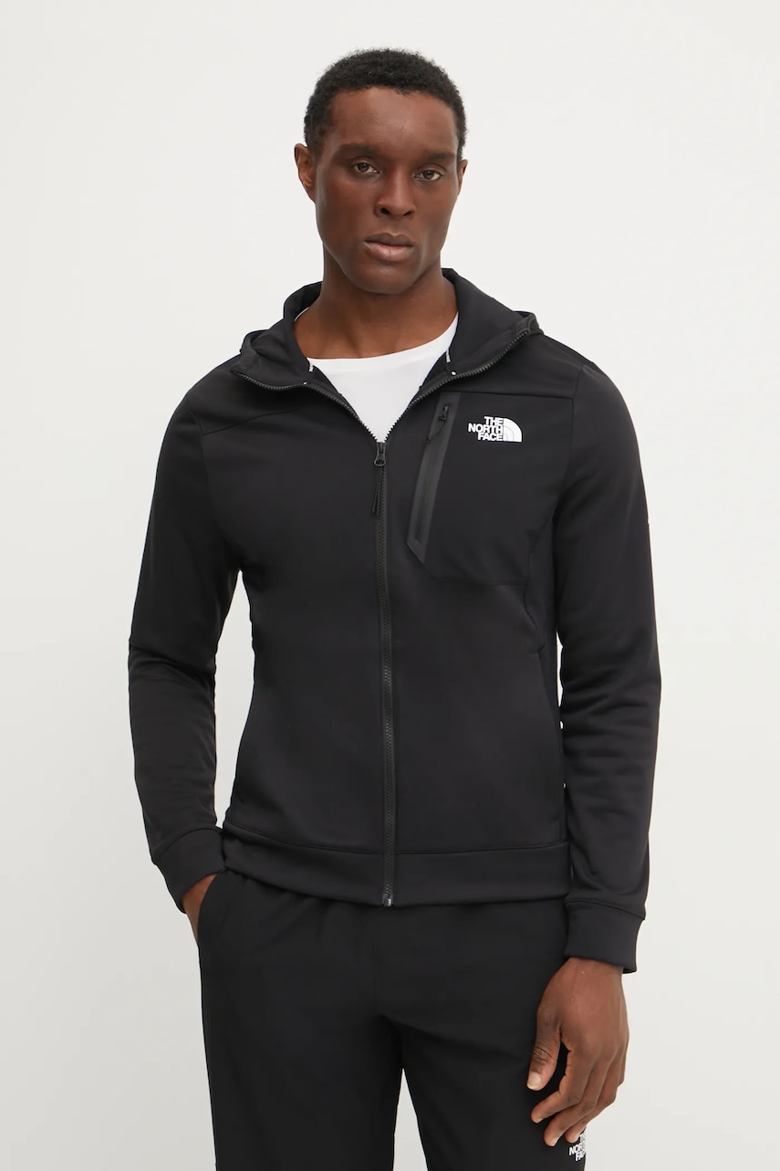 The North Face hanorac Mountain Athletics culoarea negru, cu glugă, uni, NF0A893QJK31 The North Face hanorac Mountain Athletics culoarea negru, cu glugă, uni, NF0A893QJK31