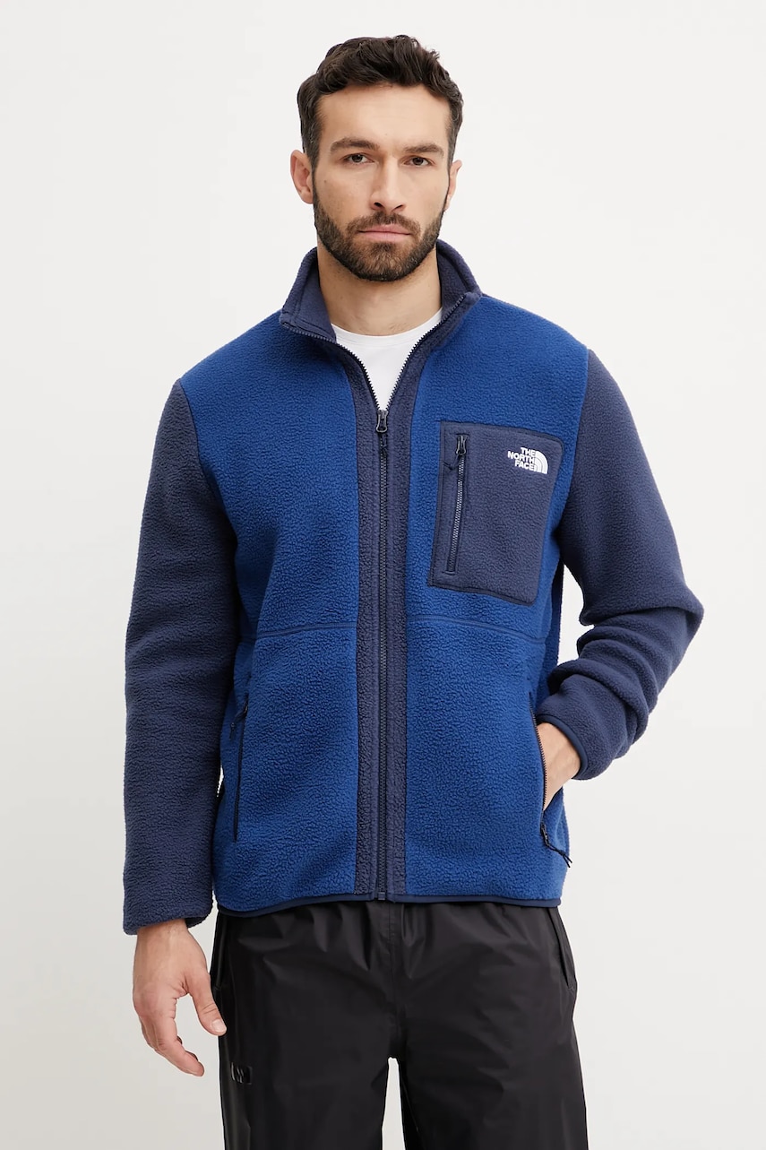 The North Face hanorac Yumiori culoarea albastru marin, modelator, NF0A883R8Z41 The North Face hanorac Yumiori culoarea albastru marin, modelator, NF0A883R8Z41