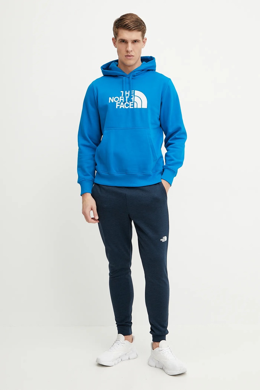 Μπλούζα The North Face Drew Peak χρώμα: μπλε, με κουκούλα, NF0A89EM73V1 φωτογραφία