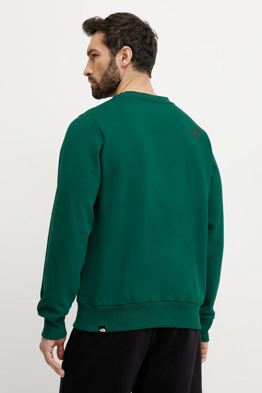 The North Face felső Fine zöld, férfi, nyomott mintás, NF0A89EV6GI1 termék 2. képe