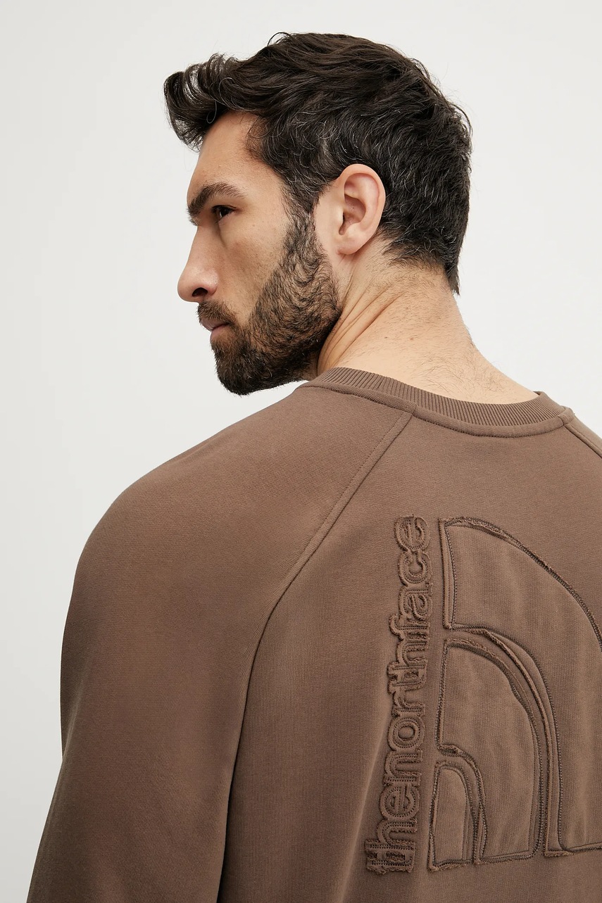 Bavlněná mikina The North Face Relaxed (obrázek 4)