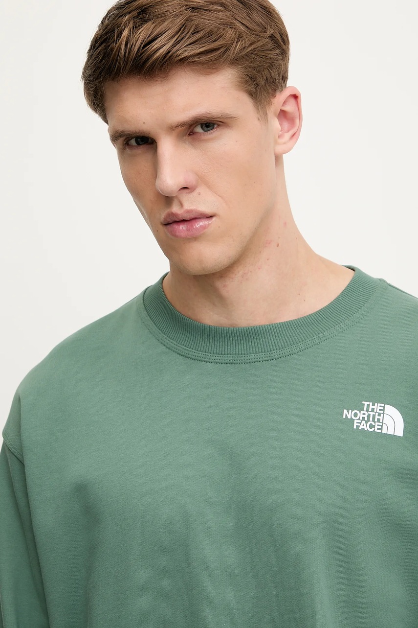 Βαμβακερή μπλούζα The North Face Nuptse Oversized φωτογραφία