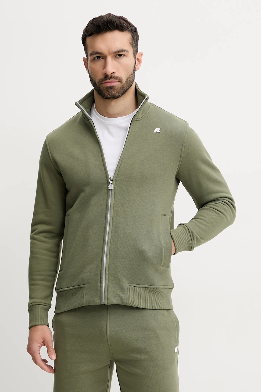 K-Way bluza barbati, culoarea verde, neted, K31366W