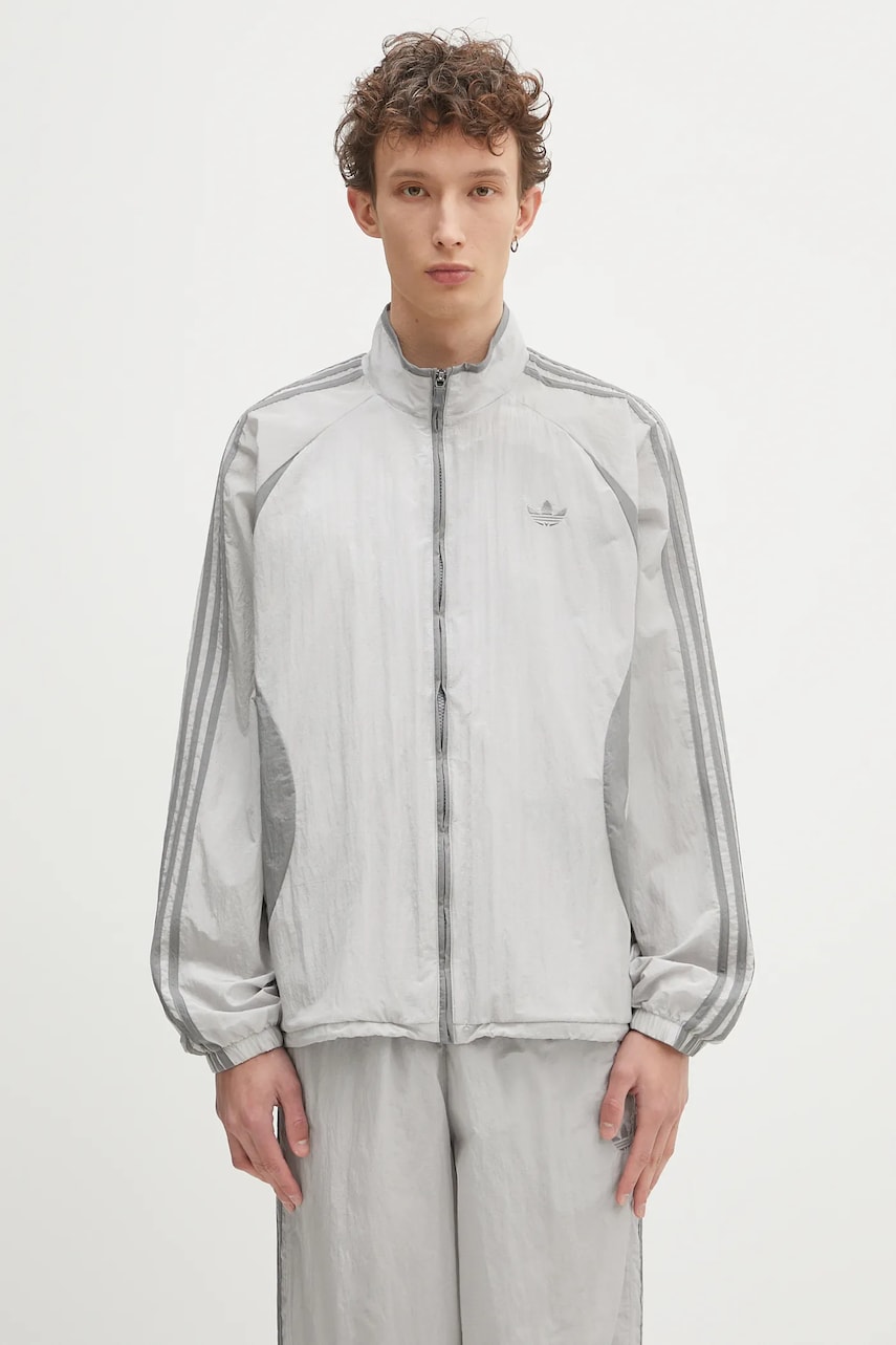 adidas Originals geaca Adicolor 2000S Woven Track Top culoarea gri, de tranzitie, JP1138