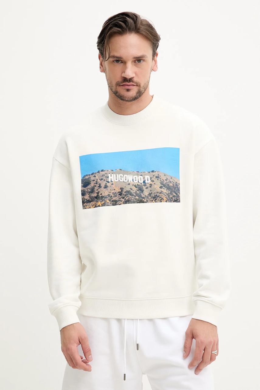 Βαμβακερή μπλούζα HUGO