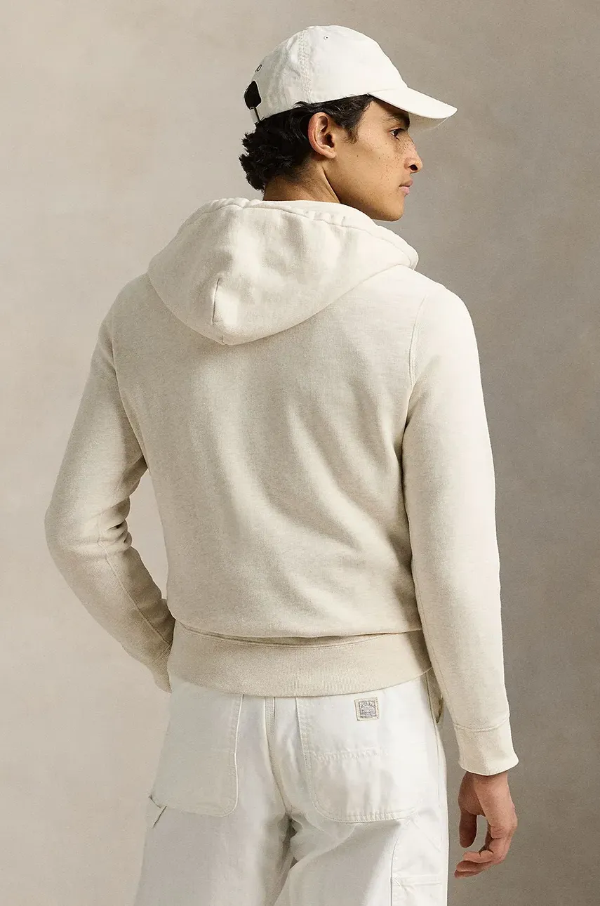 Кофта Polo Ralph Lauren мужская цвет белый с капюшоном с принтом 710966739 Кофта Polo Ralph Lauren мужская цвет белый с капюшоном с принтом 710966739