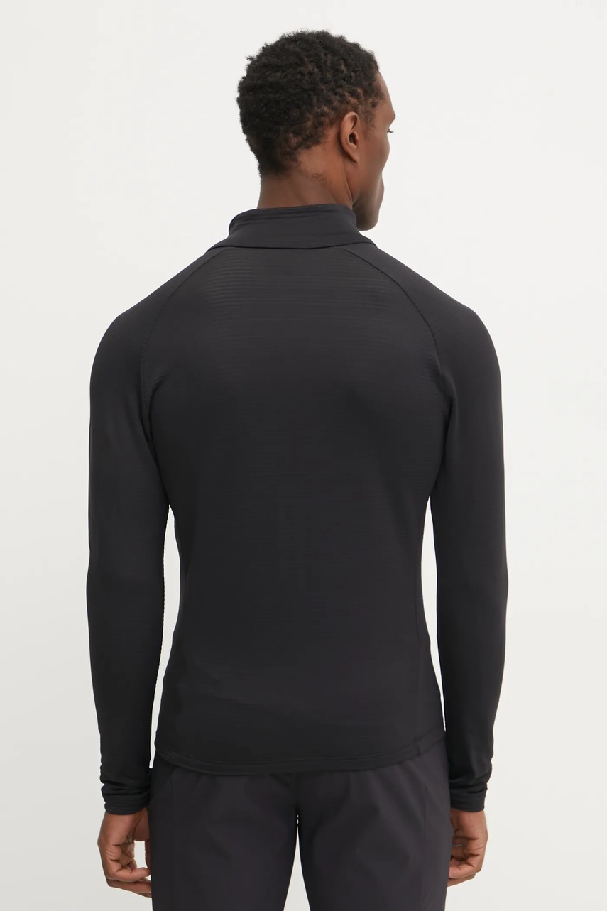 Jack Wolfskin sportos pulóver Prelight fekete, sima, A63789 termék 2. képe