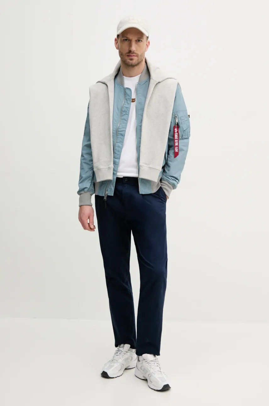 Хлопковая кофта Barbour Pique Applique Crew Sweatshirt мужская цвет серый меланж MOL0670 Хлопковая кофта Barbour Pique Applique Crew Sweatshirt мужская цвет серый меланж MOL0670