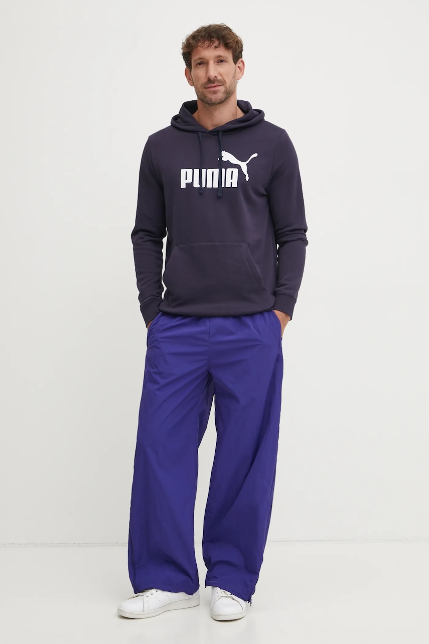 Кофта Puma мужская цвет синий с капюшоном с принтом 682572 Кофта Puma мужская цвет синий с капюшоном с принтом 682572