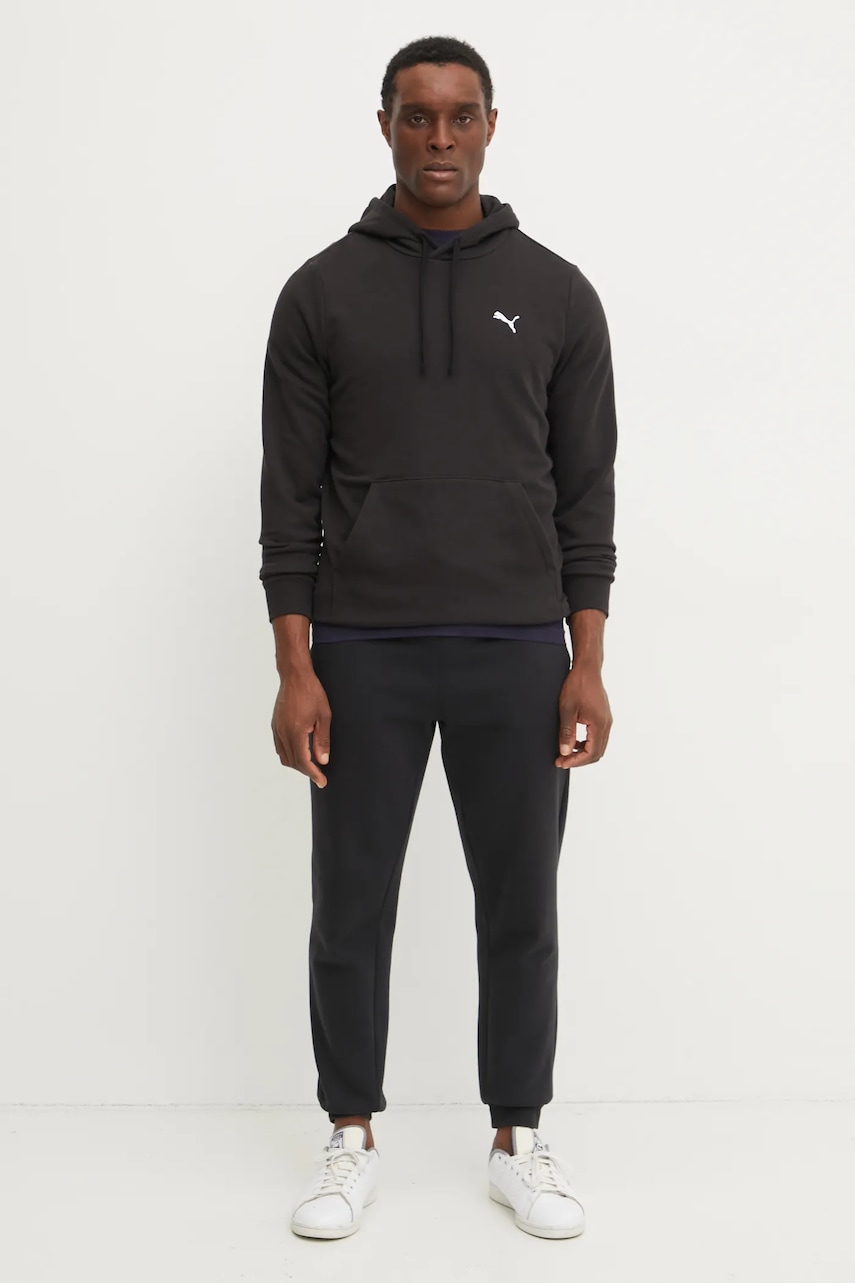 Кофта Puma мужская цвет чёрный с капюшоном однотонная 682580 Кофта Puma мужская цвет чёрный с капюшоном однотонная 682580