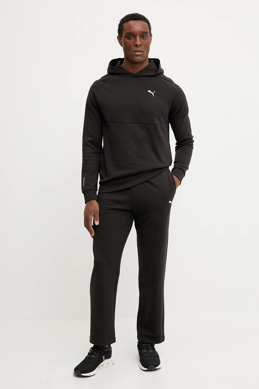 Кофта Puma мужская цвет чёрный с капюшоном однотонная 684600 Кофта Puma мужская цвет чёрный с капюшоном однотонная 684600