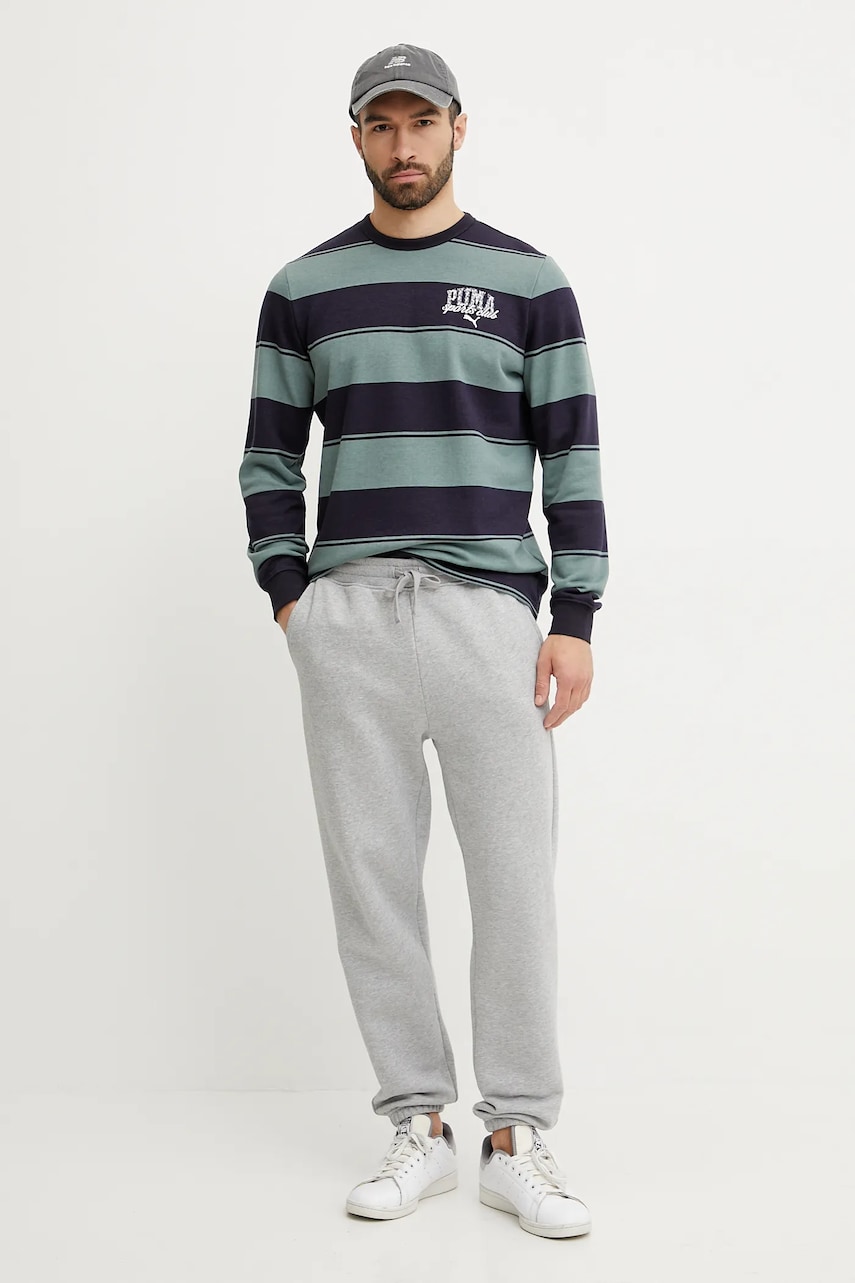 Кофта Puma мужская цвет зелёный узор 684647 Кофта Puma мужская цвет зелёный узор 684647