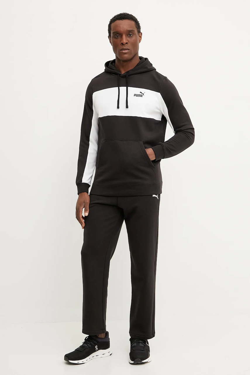 Кофта Puma мужская цвет чёрный с капюшоном узор 684687 Кофта Puma мужская цвет чёрный с капюшоном узор 684687