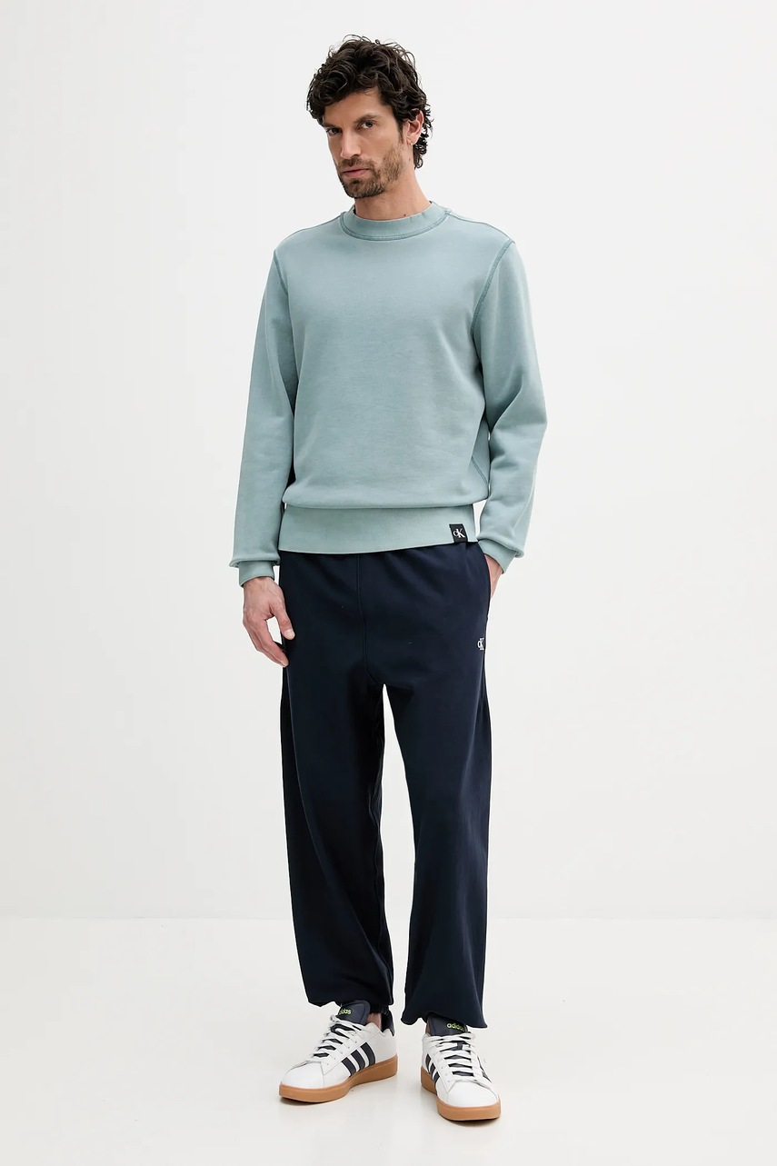 Хлопковая кофта Calvin Klein Jeans однотонная J30J327274 Хлопковая кофта Calvin Klein Jeans однотонная J30J327274