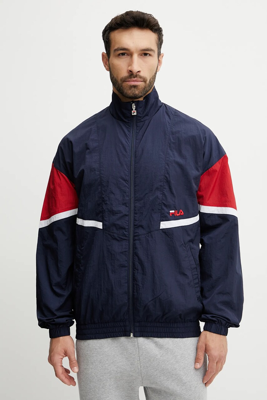 Fila geacă Lochristi culoarea bleumarin, de tranzitie, FAM0917