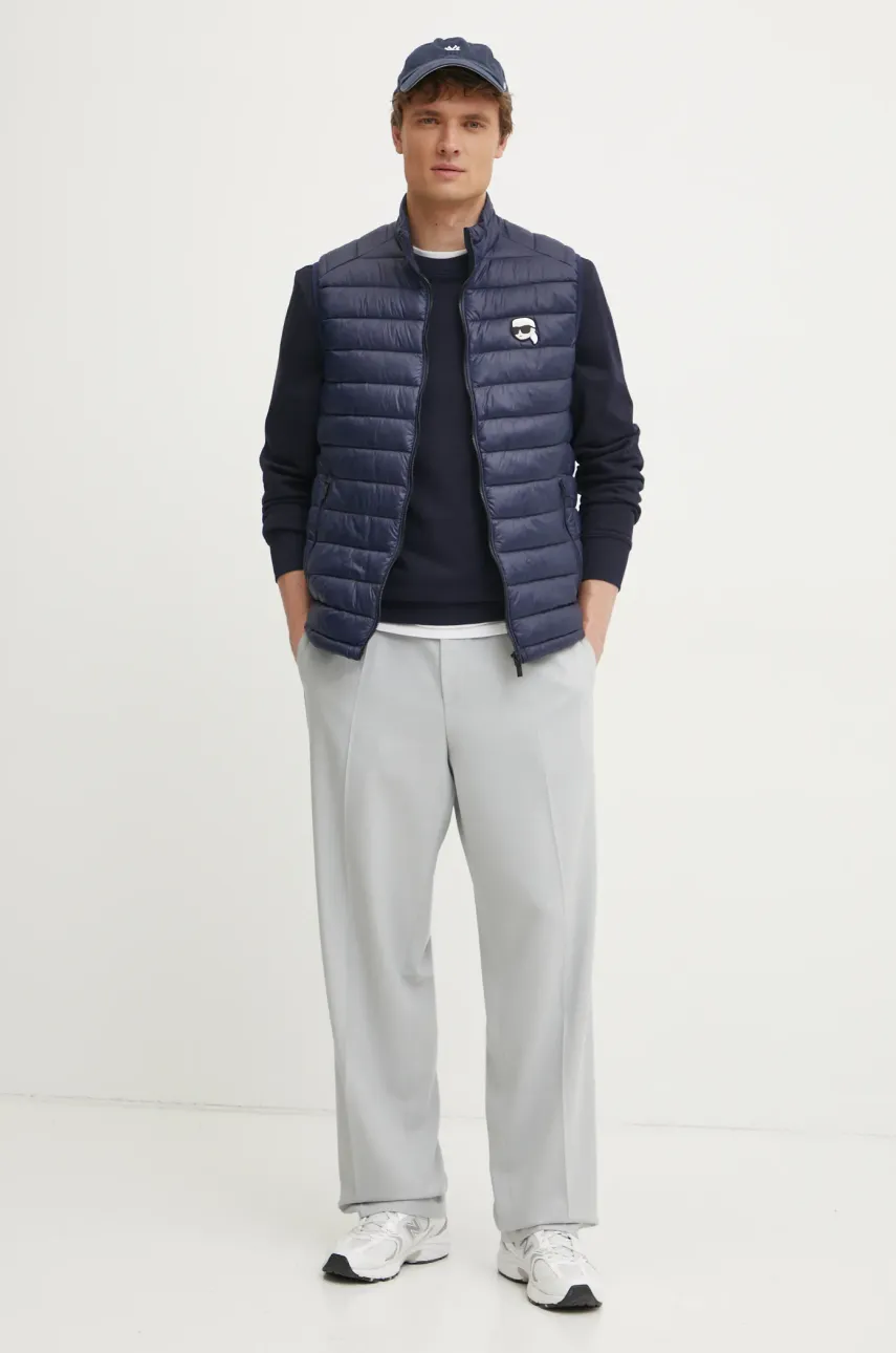 Хлопковая кофта Tommy Hilfiger мужская цвет синий с принтом MW0MW38673 Хлопковая кофта Tommy Hilfiger мужская цвет синий с принтом MW0MW38673