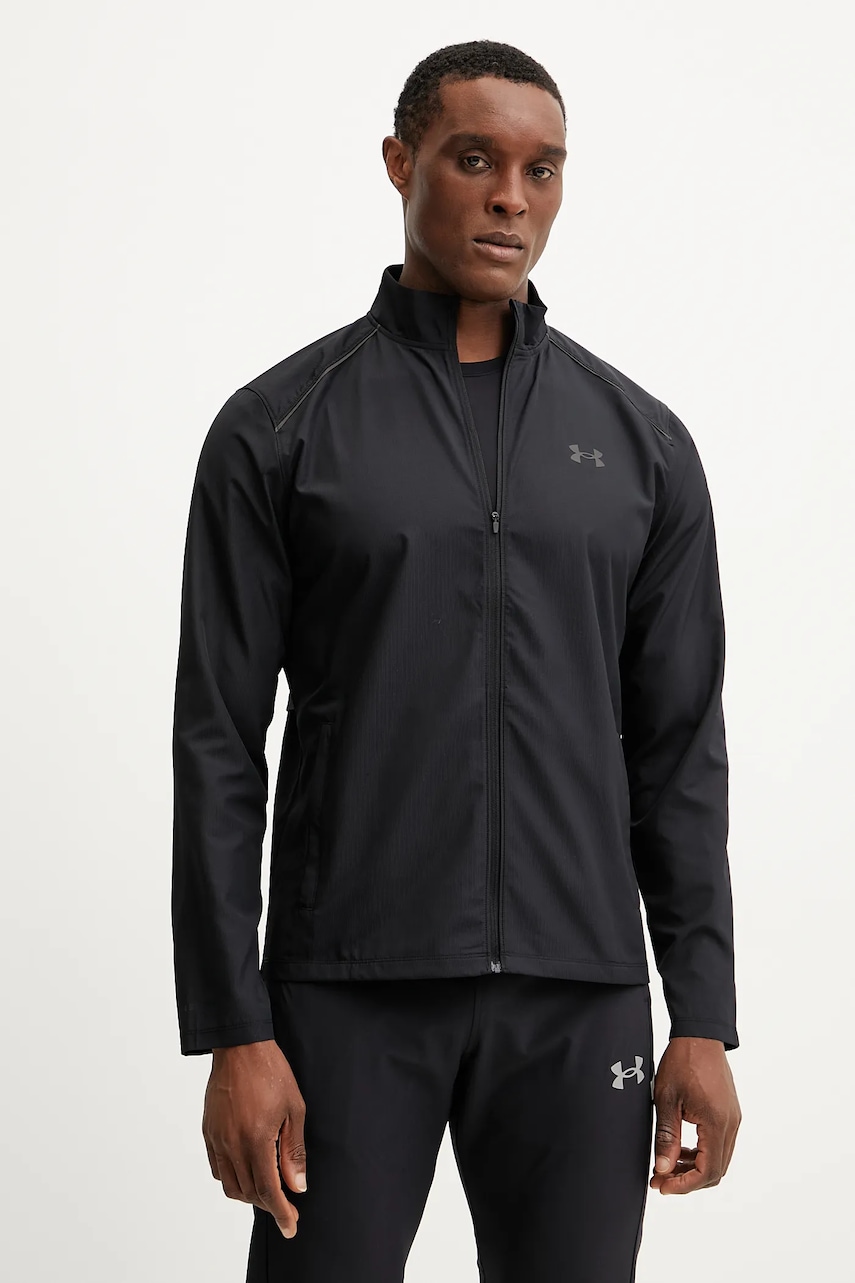 Under Armour jachetă de antrenament culoarea negru, de tranzitie, 1376797