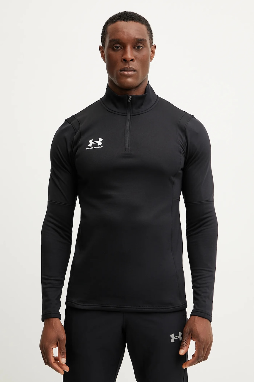 Under Armour bluză de trening Challenger culoarea negru, cu imprimeu, 1379588