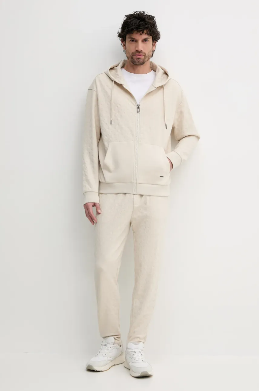 Кофта Joop! мужская цвет бежевый с капюшоном однотонная 30045559 Кофта Joop! мужская цвет бежевый с капюшоном однотонная 30045559