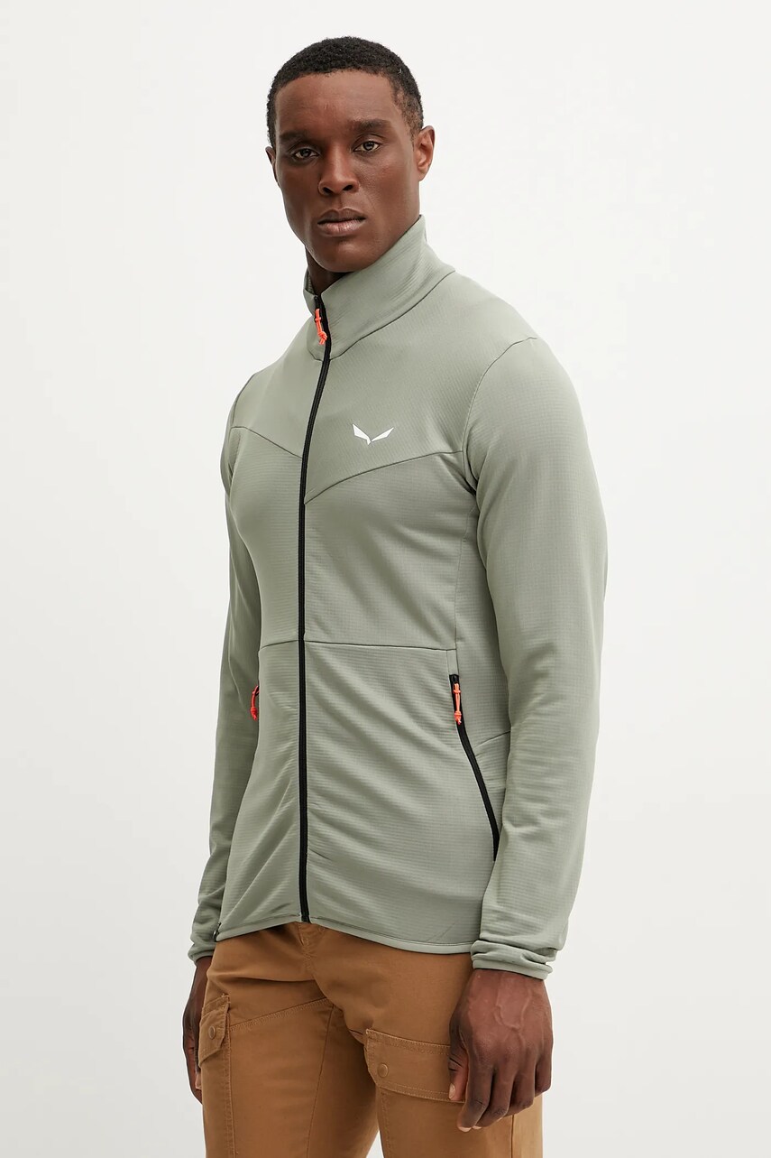 Salewa hanorac Puez Cammino culoarea verde, neted, 00.0000029094