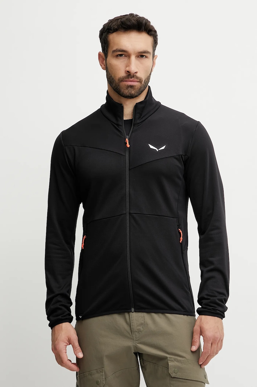 Salewa hanorac Puez Cammino culoarea negru, neted, 00.0000029094