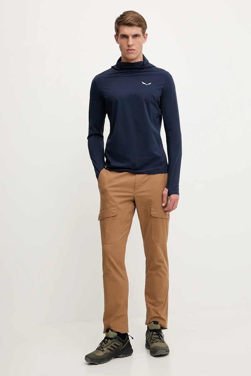 Спортивный лонгслив Salewa Puez Sun цвет синий однотонная 00.0000029098